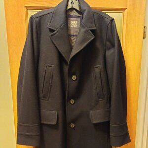 Zara men's black winter coat